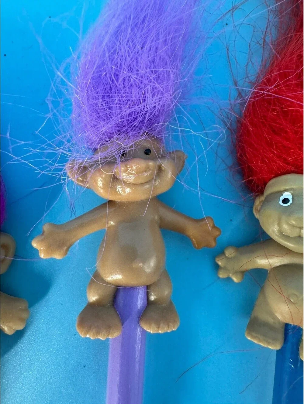 13 Vintage Troll Doll Pencils 3 Russ 1 ACE Good Luck Troll Pencil Toppers 1990s